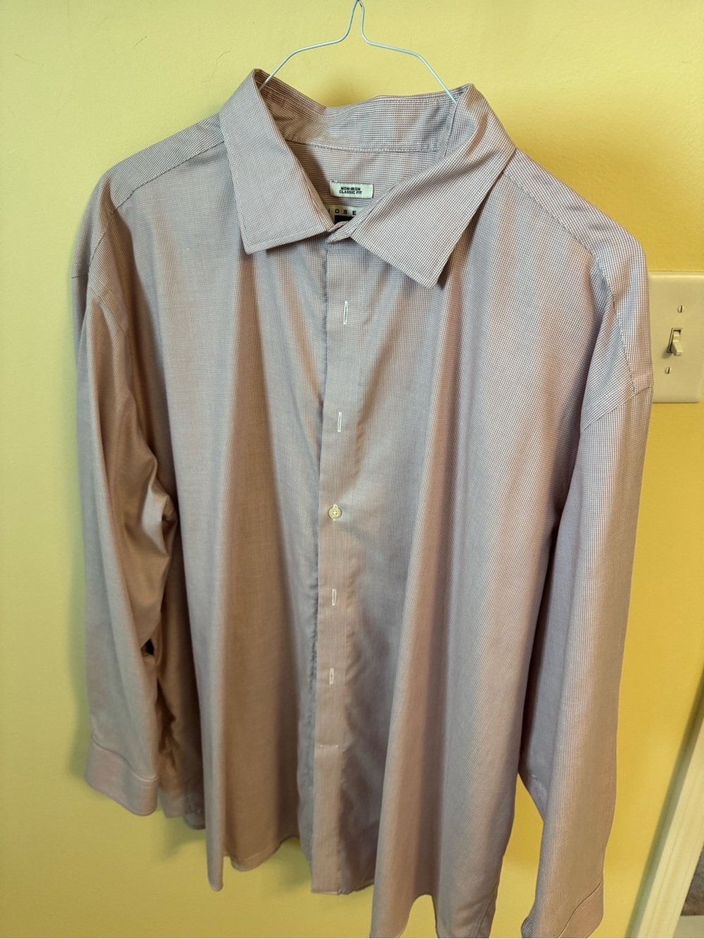 Joseph Abboud Men's Light cranberry  Button-Front Dress Shirt 19